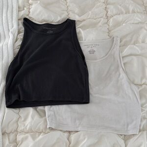 American Eagle Outfitters Ribbed Crop Tops